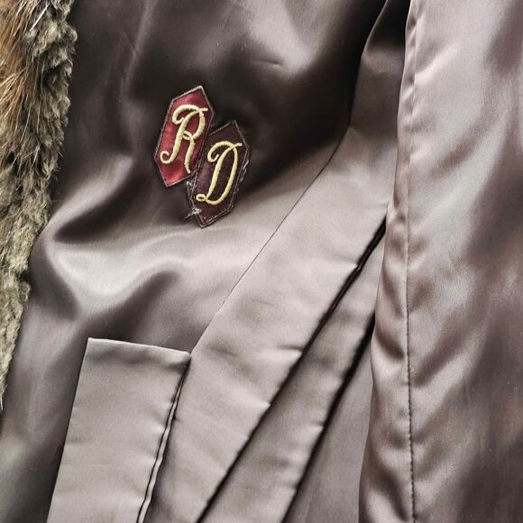 Evans Full Length Beaver Fur Coat M - Picture 7 of 10